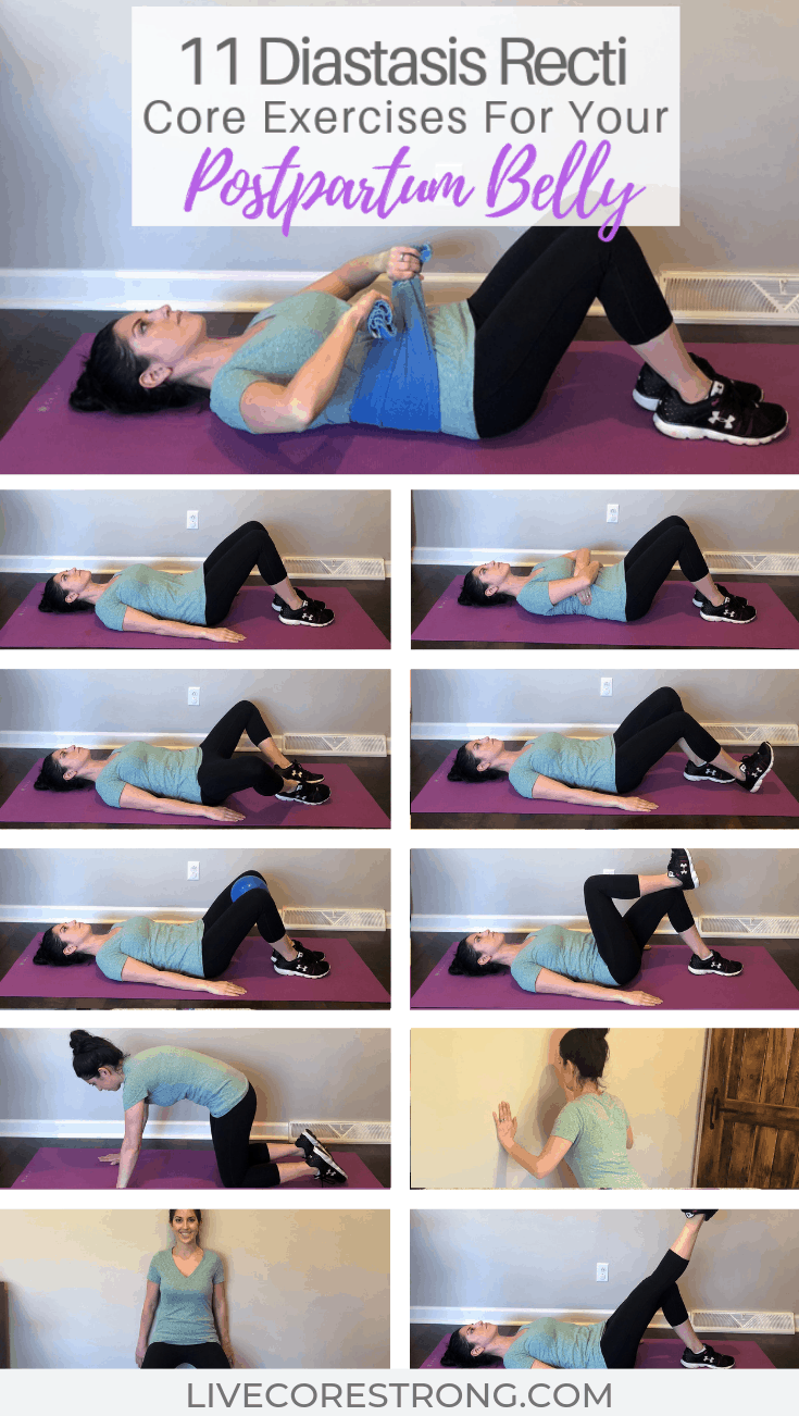 11 Diastasis Recti Core Exercises For Your Postpartum Belly Video