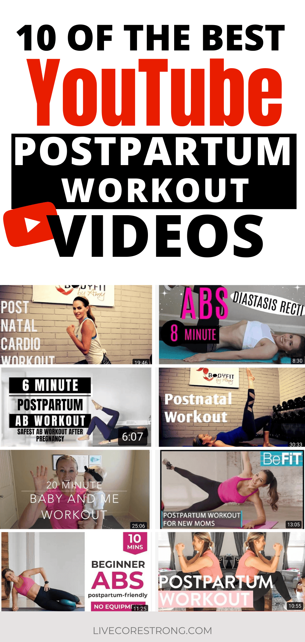 10 Of The Best Postpartum Workout Videos On Youtube Live Core Strong